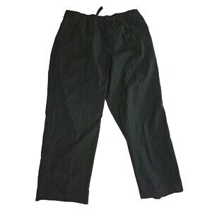 Island Passport Women’s Size 1X/30 Linen Blend Elastic Waist Ankle Pants Beachy